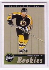 2001-02 Upper Deck Vintage #277 Zdenek Kutlak RC - NM-MT