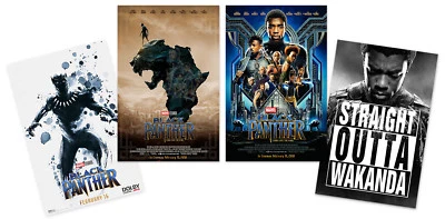 Black Panther - 2018 (11"x 17") Movie Collector's Poster Prints (Set of 4 ) - image 1 of 4