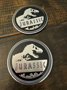 Jurassic Rated 4X4 DEFECT Fender Badge for JEEP WRANGLER YJ JT emblem USA - Picture 1 of 5