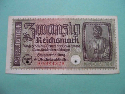 Germany 20 Reichsmark - Image 1 of 3