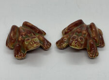 Vintage Ceramic Frog Figurines Set Male And Female Anatomically Correct Parts C3