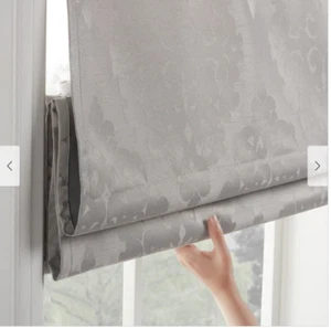 Carlton Damask 100% Total Blackout Cordless Roman Blind and Shade - Eclipse - Picture 1 of 2