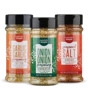 Tastefully Simple The Essential 3 Onion Onion Seasoning Garlic Garlic Seasoni... - Picture 1 of 9