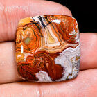 30.00 Cts. Natural Crazy Lace Agate 23X23X6 MM Cushion Cabochon Loose Genstone