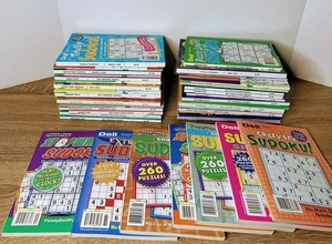Lot Of 50 Brand New Sudoku Puzzle Workbooks Dell & Penny Press - Picture 1 of 5
