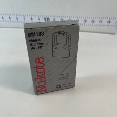 Nu-Kote BM188 Ribbon Okidata Microline 182 192 New Old Stock - Image 1 of 3