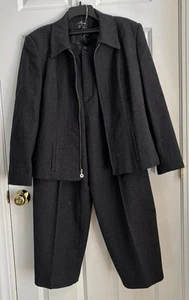 DONNYBROOK HOSENANZUG DAMEN SCHWARZ GR. 16 100% WOLLE KOMPLETT GEFÜTTERT KARRIERE - Bild 1 von 10