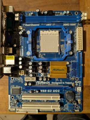 scheda madre socket am3 ASrock N68-S3 UCC phenom 2 x6 - Immagine 1 di 2