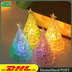 4x Xmas Weihnachtenbaum Dekokerzen LED Glitzer Elektrische Kristall Kerzen - Bild 1 von 10