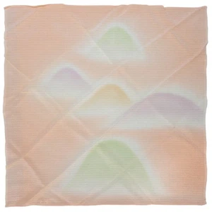 De Colección Japonés Furoshiki Seda Chirimen Rosa Gradación Montañas Brumosas: 67 X 70 cm - Imagen 1 de 5