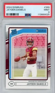 2024 Panini Donruss - Rated Rookie Jayden Daniels #389 (RC) PSA 9 - Picture 1 of 3