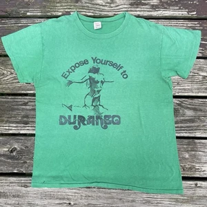 Vintage 70s Stedman Expose Yourself Faded Shirt Size L Green - Picture 1 of 6