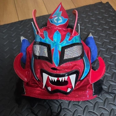 Jushin Thunder Liger 摔跤面具蓝色角职业摔跤近乎完好墨西哥 — 第 1/3 张图片