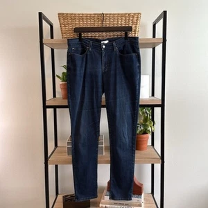 Eileen Fisher Mid-Rise Dark Wash Skinny Jeans, 12 - Bild 1 von 8