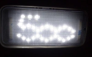 LED per interno vettura, scritta 500!!! Colore WHITE - Imagen 1 de 1