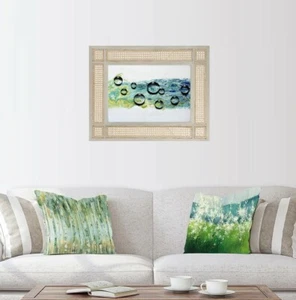 Modernes Acrylgemälde, fließende Blasen, 24" x 18" - Bild 1 von 7