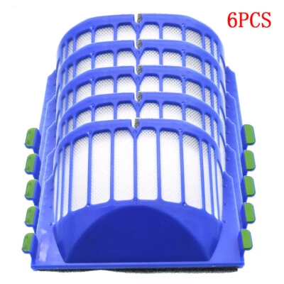 6Pcs Hepa Filter For IROBOT ROOMBA 500 600 SERIES AEROVAC FILTER 528 552 536 551 - Image 1 of 4