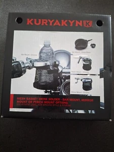 NEW Kuryakyn 1422 Chrome Universal Drink Holder for Motorcycles w/ 1" Handlebars - Bild 1 von 2