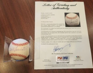 Bartlett Giamatti firmado 1989 Juego de Estrellas OML béisbol grado PSA 8 - Imagen 1 de 5