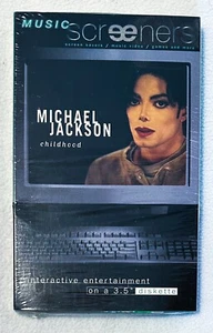 1995 Michael Jackson Music Screeners Screen Savers 3.5" Floppy Disk Childhood - Picture 1 of 6