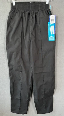 Landau Womens Scrub Pants Small Black Classic Fit Essentials - Image 1 of 4