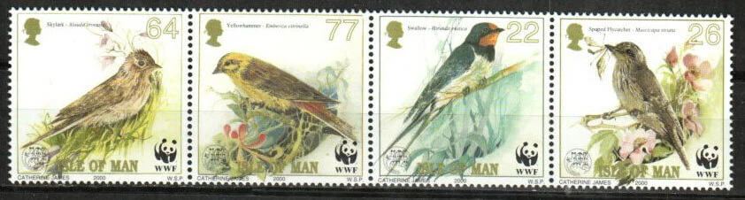 Great Britain-Man Stamp 860  - Song birds - Image 1 of 1