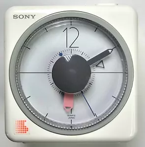 Vintage Ivory White Sony ICF-A8W JAPANESE Alarm Clock AM/FM Radio 3x4.5x4.5in - Picture 1 of 8