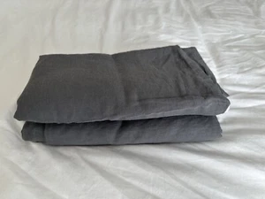 IKEA Dark Gray Linen Curtains 57" x 98" 1 Pair, 2 panels - Picture 1 of 3