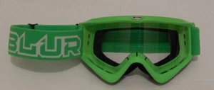 Motorcycle/ATV Goggles Blur B-Zero Green Adult size Clear lens new - Picture 1 of 1