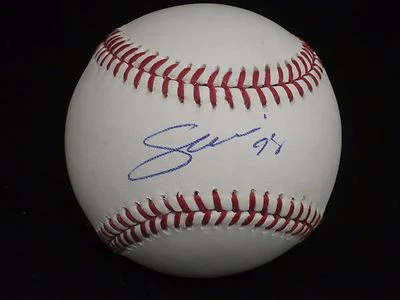 Joakim Soria KC Royals Firmado OMLB Béisbol Certificado de Autenticidad LOM (BSB169) Foto 1 de 3