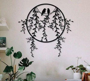 Metal Bird Wall Decor Rustic Wall Art Decoration Home Modern Wall Hanging Ins... - Picture 1 of 3