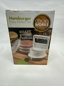 New In Box Hamburger Patty Maker, Shape Store Freeze, Great For Meal Prepping - Picture 1 of 6