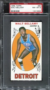 1969 Topps Basketball # 95 Walt Bellamy (NM-MT) PSA 8 - Picture 1 of 2