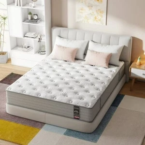 12" 14" 10" Hybrid Mattress Twin Full Queen King Gel Memory Foam Spring in a Box - Picture 1 of 46