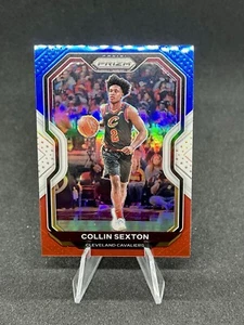 Panini Prizm 2020-21 - rojo blanco y azul Prizm #225 Collin Sexton - Imagen 1 de 2