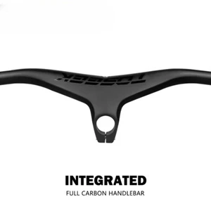 Mountain Bike Carbon Integrated Handlebars and Stem 28.6mm -17 Degree - Picture 1 of 48