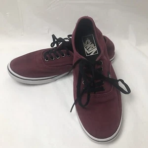 Vans weinrot lila Schnürschuhe Canvas Tennisschuhe Herren 5 Damen 6,5 72156 Unisex - Bild 1 von 5