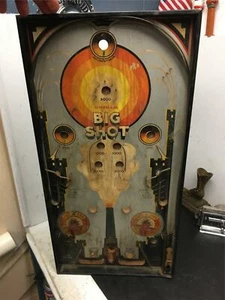 Classic Pin Ball Game Vintage Gotham Big Shot Early Pinball Machine Toy 1930's! - Picture 1 of 12