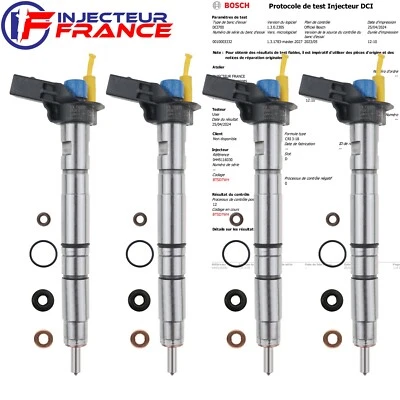4x 0445116030 - 03L130277 Injecteur Bosch VW Audi Seat Skoda 2.0 Tdi 0986435360 - Photo 1/4
