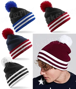 Cappello Berretto invernale Uomo Donna Cuffia BEECHFIELD con Pom Pom freddo - Foto 1 di 4