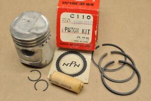 NOS Honda C110 CA110 .75 Oversize Piston with Pin Rings & Clips Kit 13039-011-00