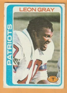 Leon Gray New England Patriots 1978 Topps #441 Olive Branch Mississippi - Imagen 1 de 2