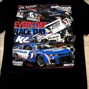 Vintage Kyle Larson Sprint Car T-Shirt Black, Racing Gift Fan - Picture 1 of 3