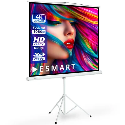 ESMART Economy EXS Stativ Leinwand | 180 x 180 cm (100") | Format 1:1