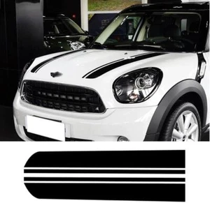 Hood Decal Bonnet Sticker Racing Stripes For Mini Cooper Countryman R60 Clubman - Picture 1 of 8