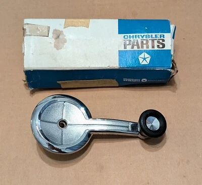 Manivela ventana Mopar NOS 1969-74 Plymouth Dodge Chrysler tamaño completo Foto 1 de 2