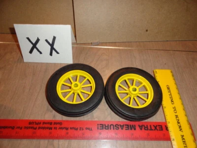1/8  john deere front rims and tires parts - Image 1 of 4