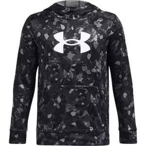 Armour Fleece Boy’s Big Logo Printed Hoodie Black/White Camo Size Youth X-Small - Picture 1 of 1