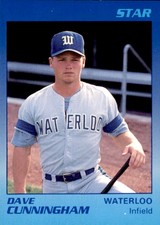 1989 Waterloo Diamonds Star #3 Dave "Opie" Cunningham Baton Rouge Louisiana LA 