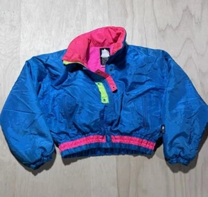 Vintage 1980s Color block Alpine Design Jacket Goose Down Size M - Picture 1 of 4